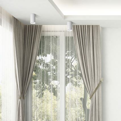 LED RGBW Stmívatelné koupelnové bodové svítidlo TURYN 1xGU10/4,8W/230V 3000K IP44 bílá + dálkové ovládání
