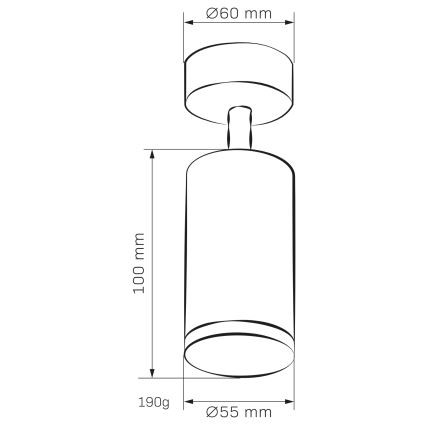 LED RGBW Stmívatelné koupelnové bodové svítidlo TURYN 1xGU10/4,8W/230V 3000K IP44 černá + dálkové ovládání