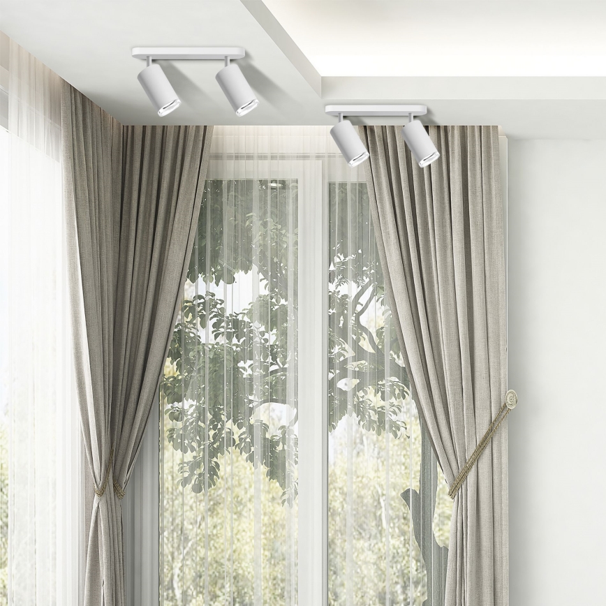 LED RGBW Stmívatelné koupelnové bodové svítidlo TURYN 2xGU10/6,5W/230V 2700-6500K Wi-Fi IP44 bílá