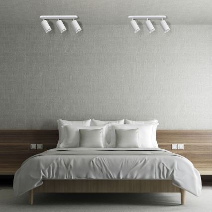 LED RGBW Stmívatelné koupelnové bodové svítidlo TURYN 3xGU10/6W/230V 3000K Wi-Fi IP44 bílá