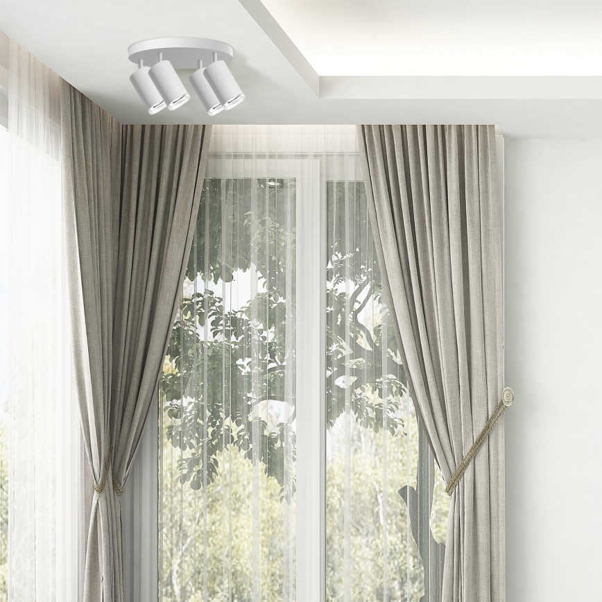 LED RGBW Stmívatelné koupelnové bodové svítidlo TURYN 4xGU10/6,5W/230V 2700-6500K Wi-Fi IP44 bílá