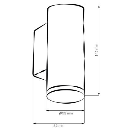 LED RGBW Stmívatelné koupelnové nástěnné svítidlo TURYN 1xGU10/4,8W/230V 3000K IP44 bílá + dálkové ovládání