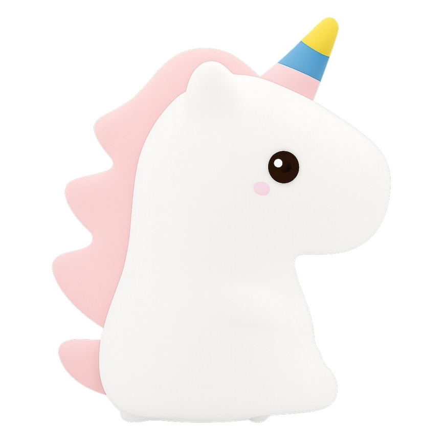 LED RGBW Stmívatelné nabíjecí dotykové dětské noční světlo UNICORN LED/1W/5V 1200 mAh