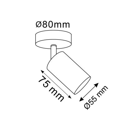 LED RGBW Stmívatelné nástěnné bodové svítidlo GOLDIE 1xGU10/4,8W/230V 3000K zlatá + dálkové ovládání
