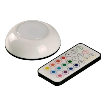 LED RGBW Stmívatelné osvětlení nábytku LED/0,5W/4,5V 3xAAA bílá + dálkové ovládání