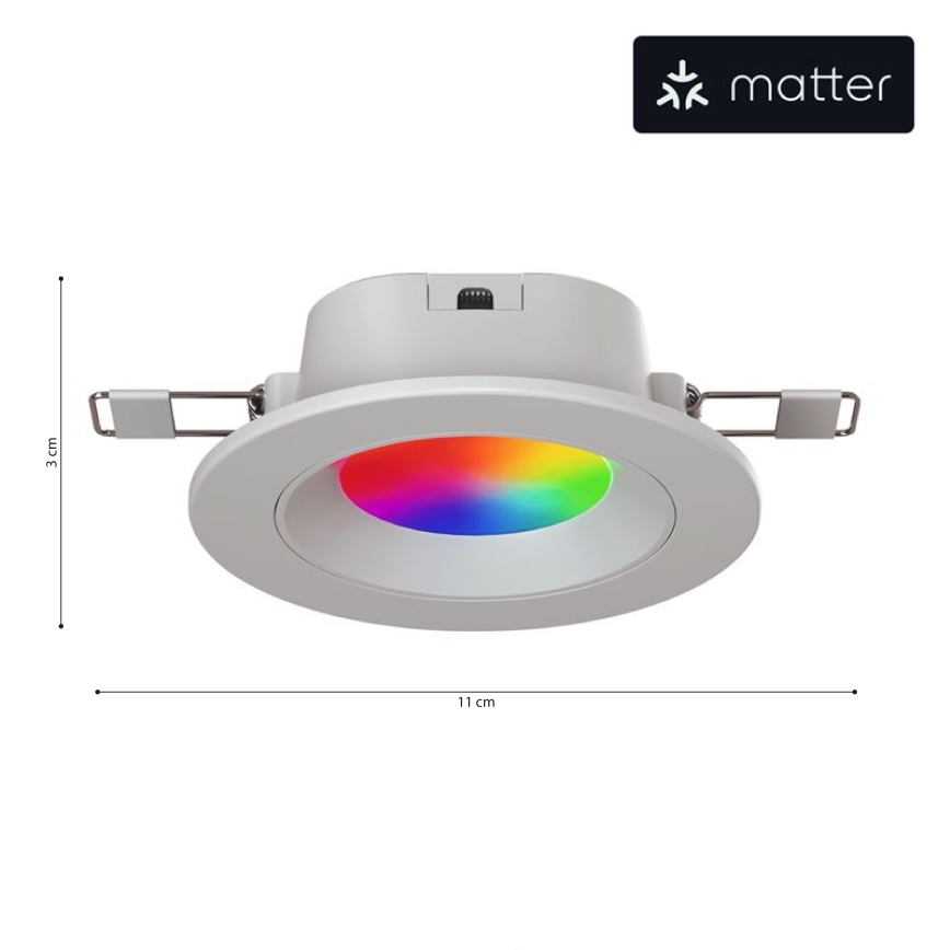 Nanoleaf - LED RGBW Stmívatelné podhledové svítidlo ESSENTIALS LED/6W/230V 2700-6500K CRI 90 Wi-Fi