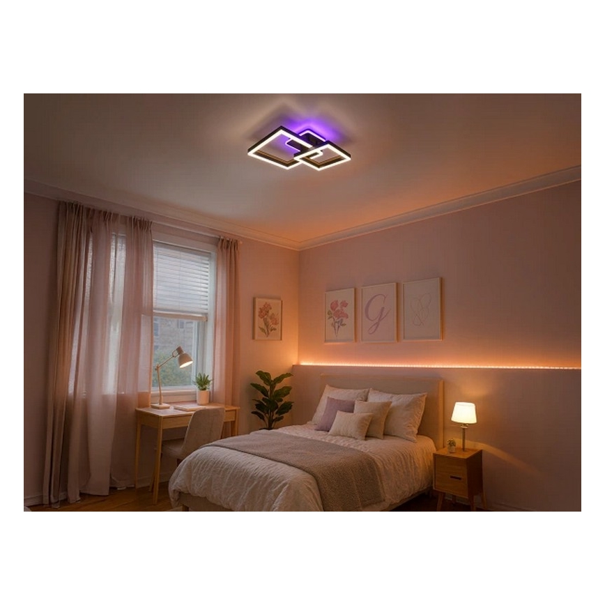 LED RGBW Stmívatelné stropní svítidlo LED/75W/230V 3000-6500K + dálkové ovládání