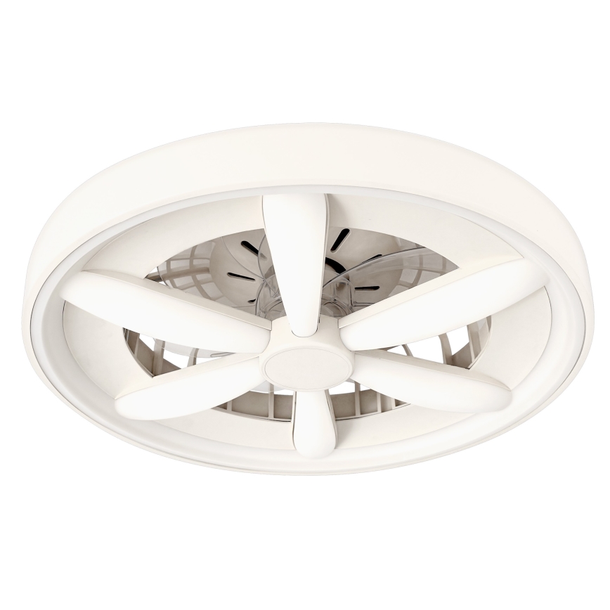LED RGBW Stmívatelné stropní svítidlo s ventilátorem MALAWI LED/48W/230V 3000-6500K bílá + dálkové ovládání