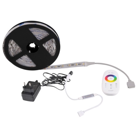 LED RGBW Stmívatelný pásek 3m LED/22W/24/230V + dálkové ovládání