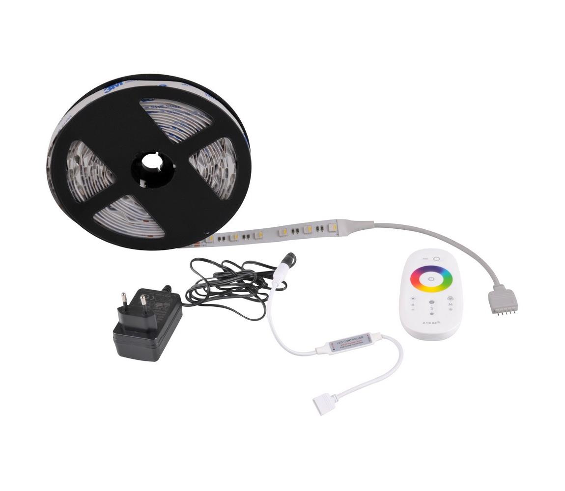 LED RGBW Stmívatelný pásek 3m LED/22W/24/230V + dálkové ovládání 