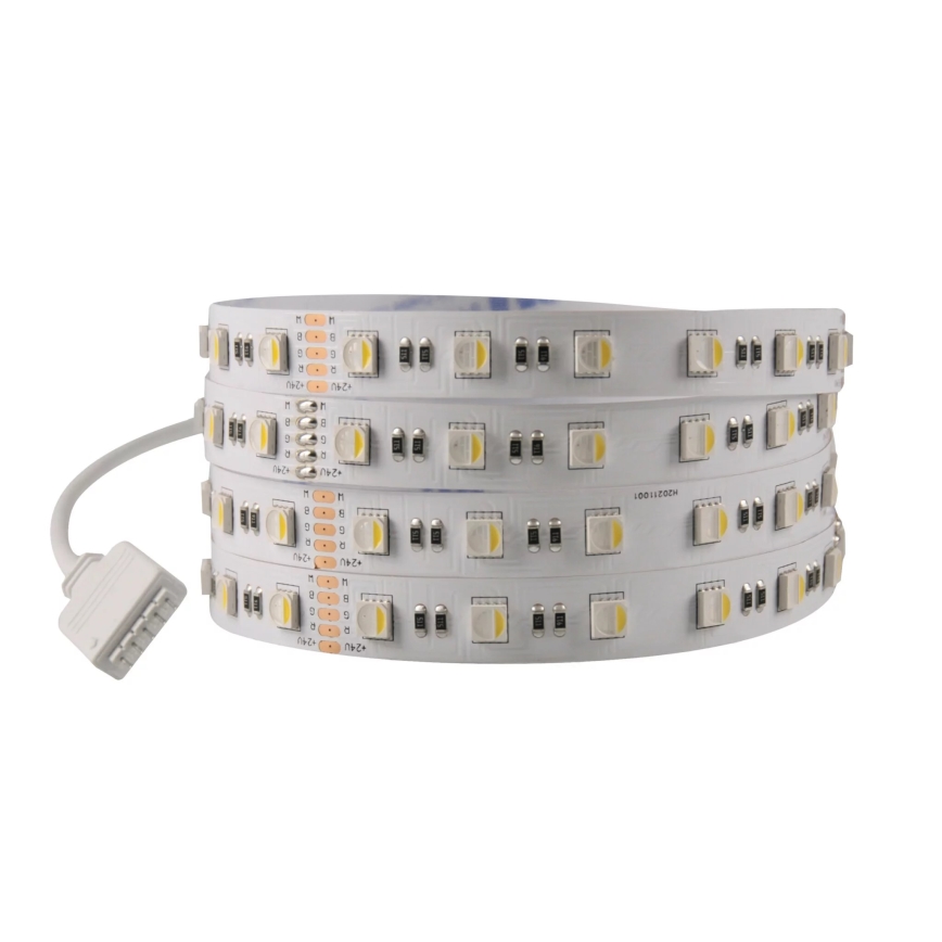 LED RGBW Stmívatelný pásek 3m LED/22W/24/230V + dálkové ovládání