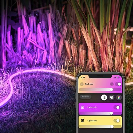 LED RGBW Stmívatelný pásek Philips Hue OUTDOOR STRIP LED/20,5W 2m IP67