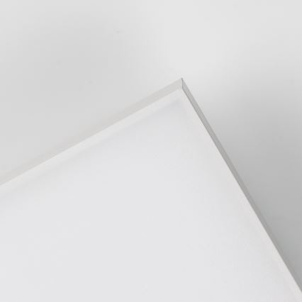 LED RGBW Stmívatelný přisazený panel LED/13,5W/230V 3000-6500K 29,5x59,5 cm stříbrná + dálkové ovládání