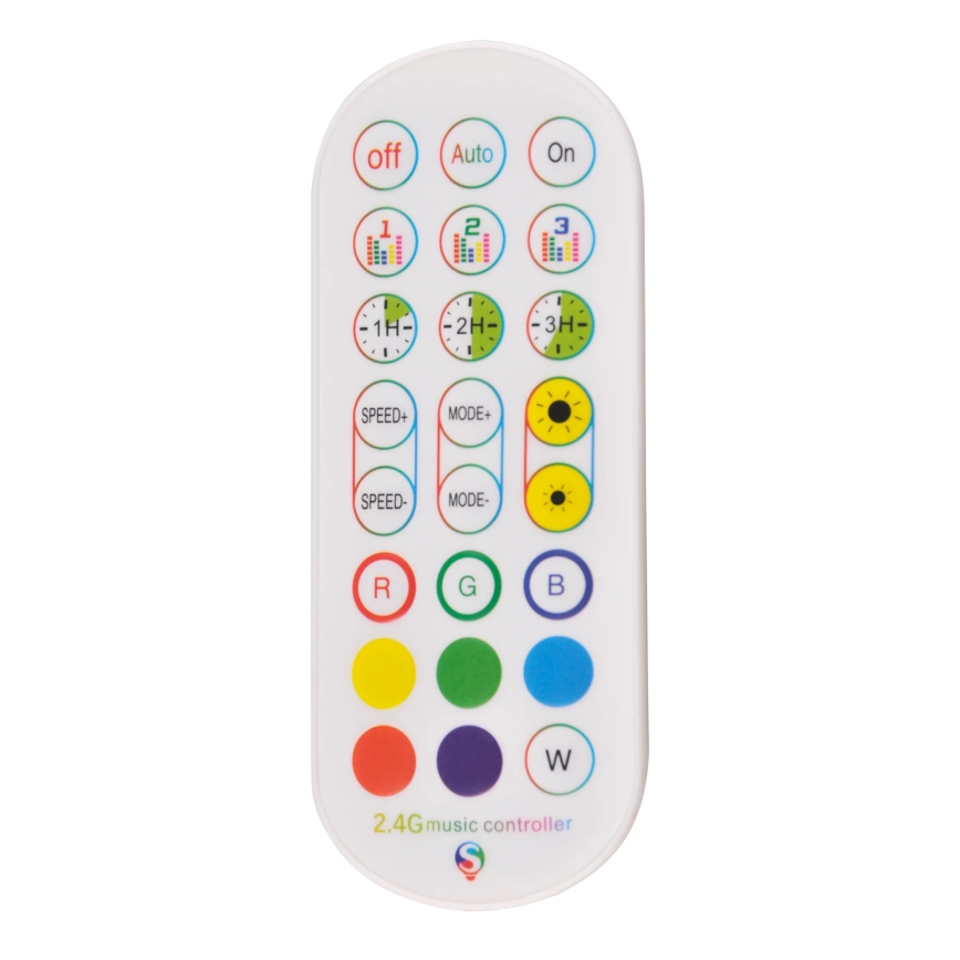 LED RGBW Stmívatelná stojací lampa MAGICAL LED/7W/230V + dálkové ovládání