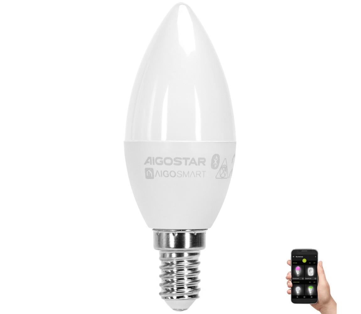 Aigostar B.V. LED RGBW Žárovka C37 E14/6,5W/230V 2700-6500K - Aigostar AI0585