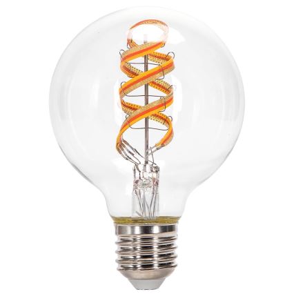 LED RGBW Stmívatelná žárovka FILAMENT MESH Smart G80 E27/4,9W/230V 2700K - Aigostar