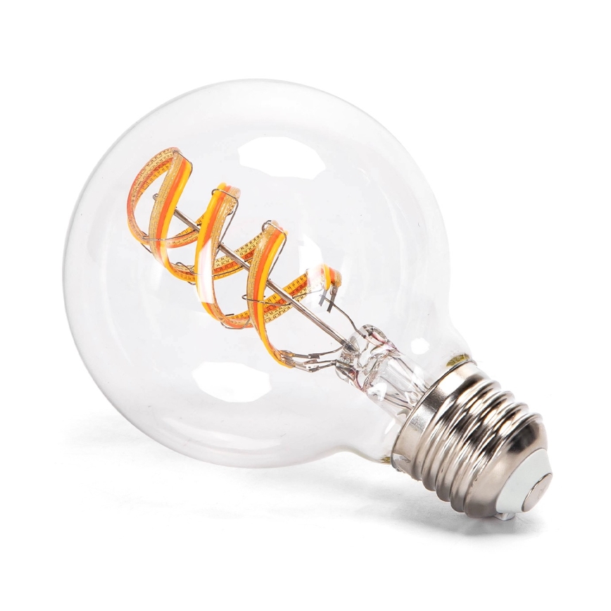 LED RGBW Stmívatelná žárovka FILAMENT MESH Smart G80 E27/4,9W/230V 2700K - Aigostar
