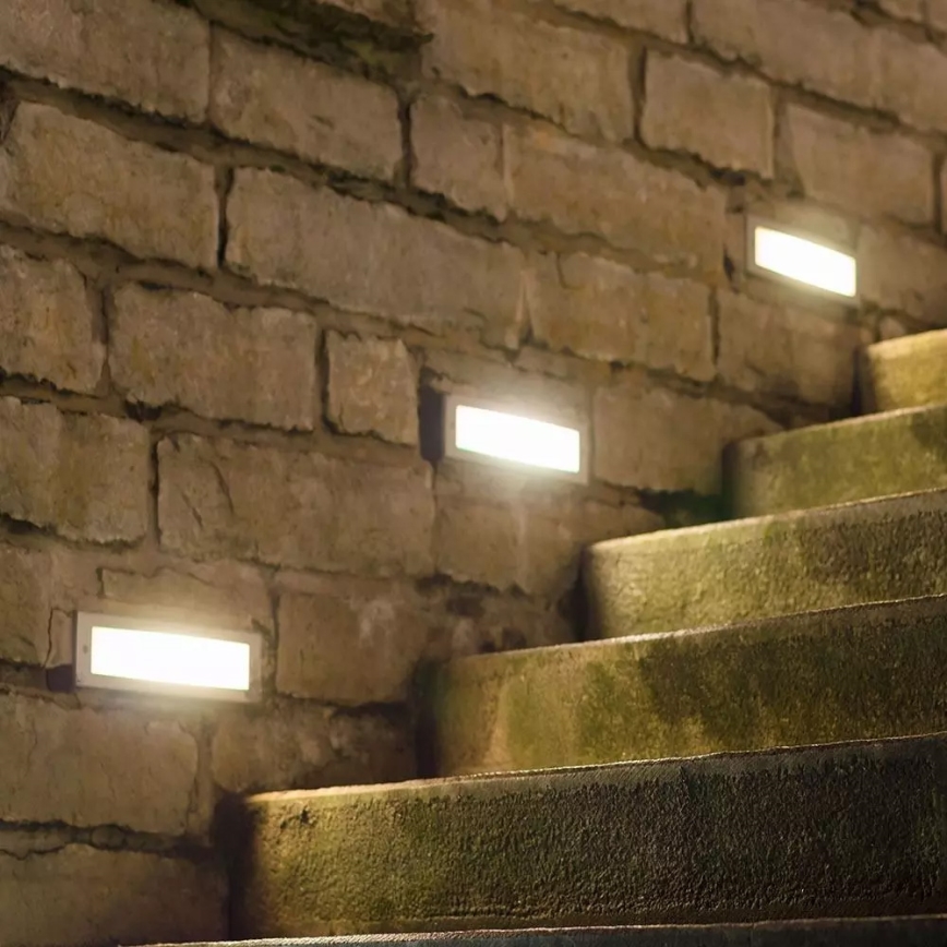 LED Schodišťové svítidlo 1xLED/3W/230V 3000K IP65