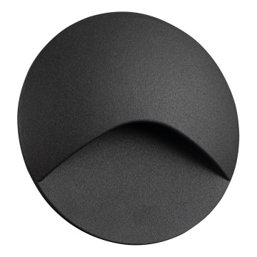 LED Schodišťové svítidlo EXIN LED/2,5W/230V 3000K IP65 antracit kulatý