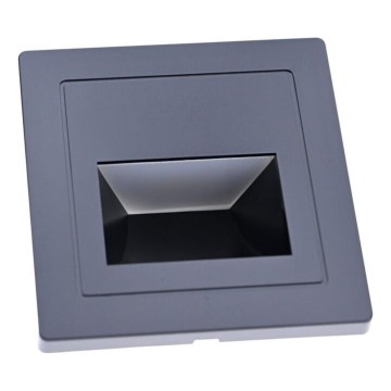LED Schodišťové svítidlo LED/3W/230V 3000K černá