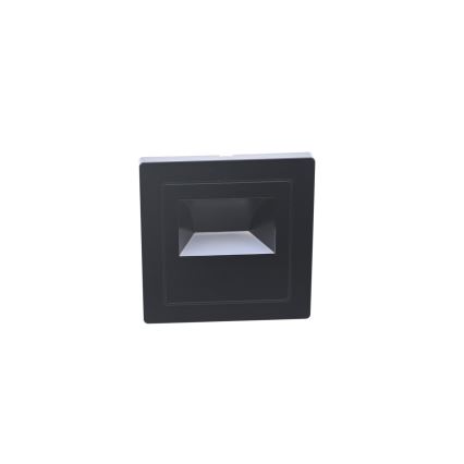 LED Schodišťové svítidlo LED/3W/230V 3000K černá