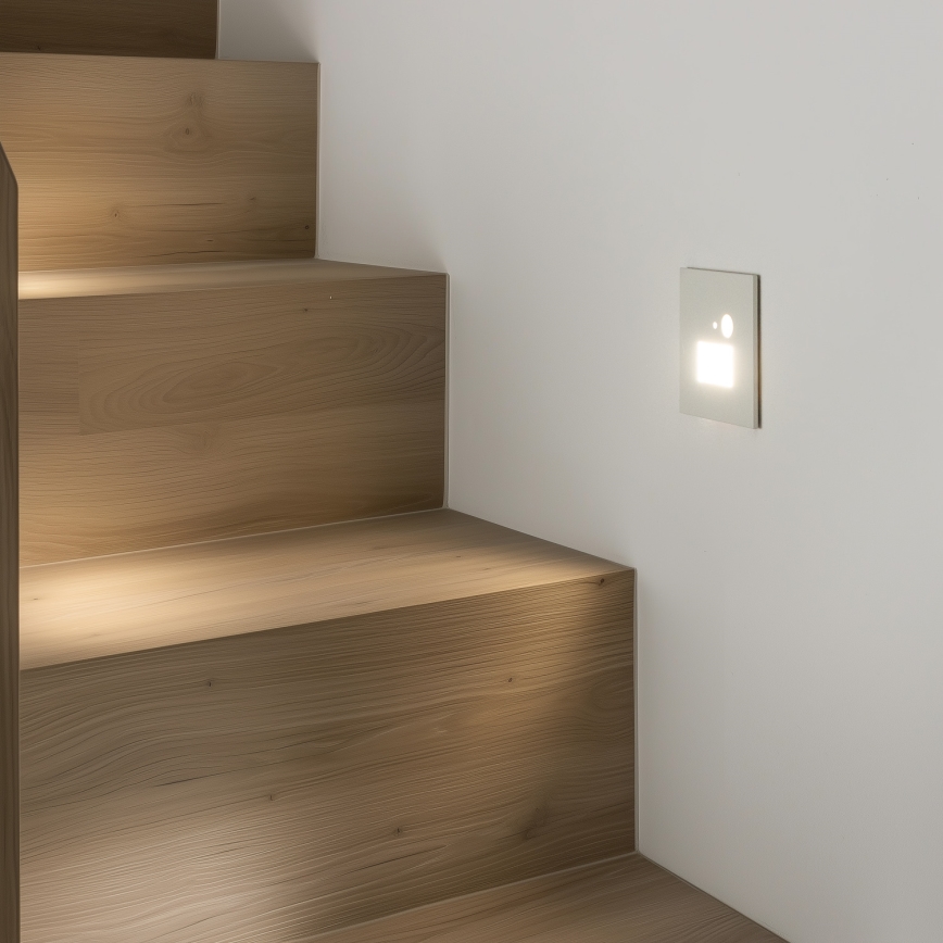 LED Schodišťové svítidlo s pohybovým senzorem LED/1,5W/230V 3000K/4000K/6500K