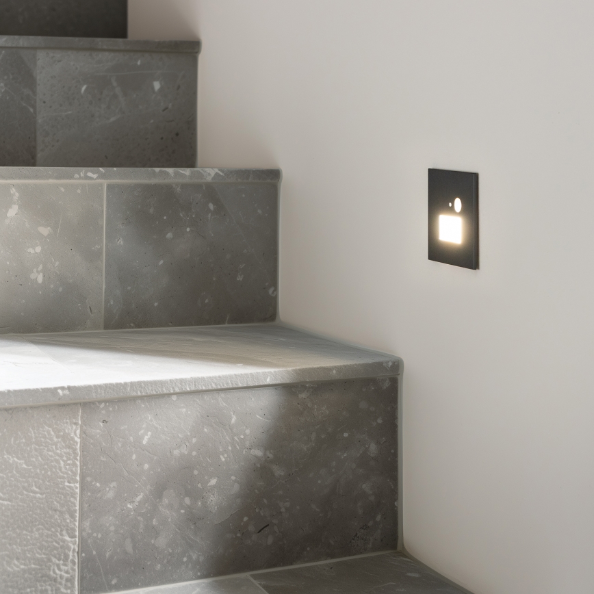 LED Schodišťové svítidlo s pohybovým senzorem LED/1,5W/230V 3000K/4000K/6500K