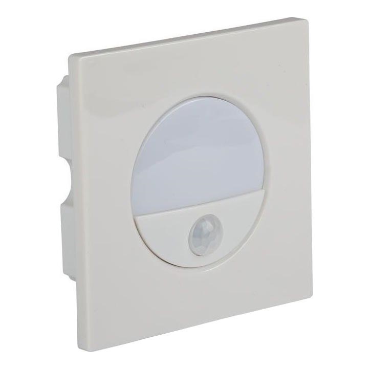 LED Schodišťové svítidlo s pohybovým senzorem LED/3W/230V 4000K bílá