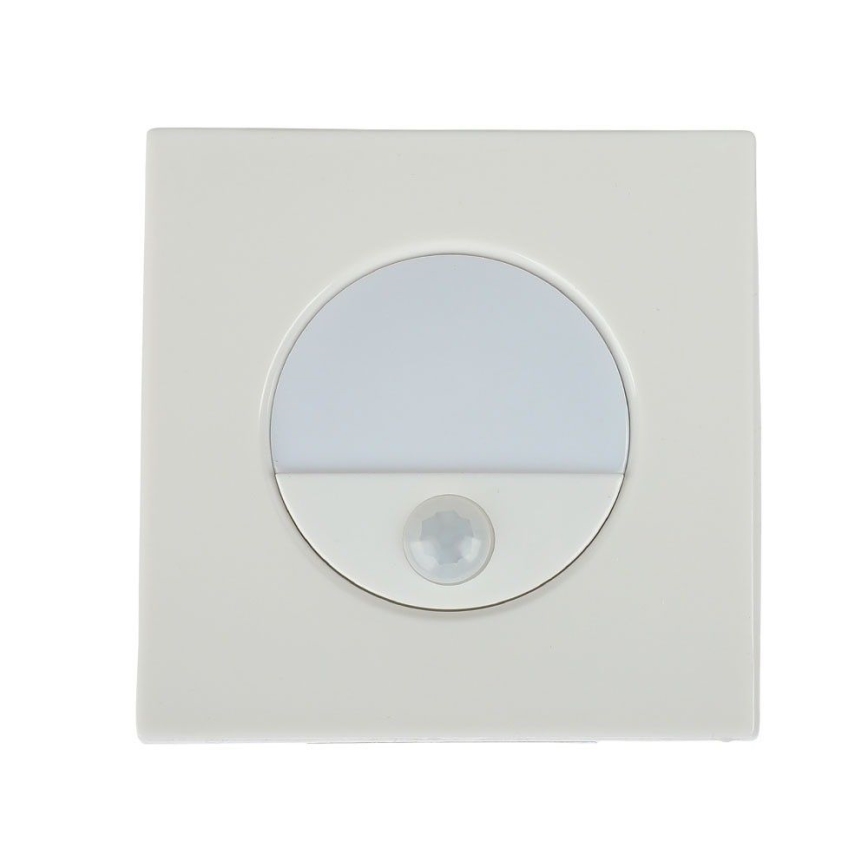 LED Schodišťové svítidlo s pohybovým senzorem LED/3W/230V 4000K bílá
