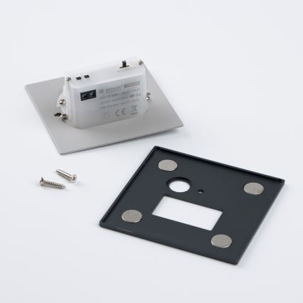 LED Schodišťové svítidlo se senzorem pohybu a soumraku LED/1,5W/230V 3000/4000/6500K antracit