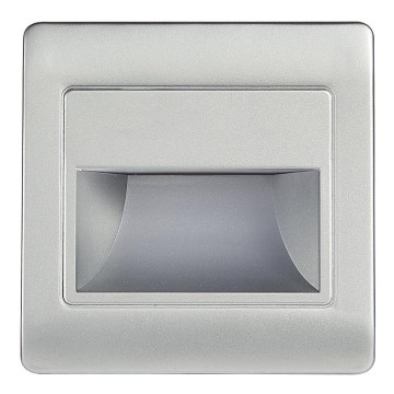 LED Schodišťové svítidlo se senzorem STEP LIGHT NET LED/1,5W/230V 4000K stříbrná