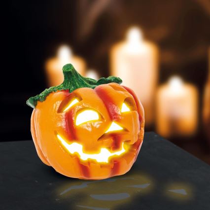 LED Solární dekorace HALLOWEEN LED/300 mAh IP44 dýně