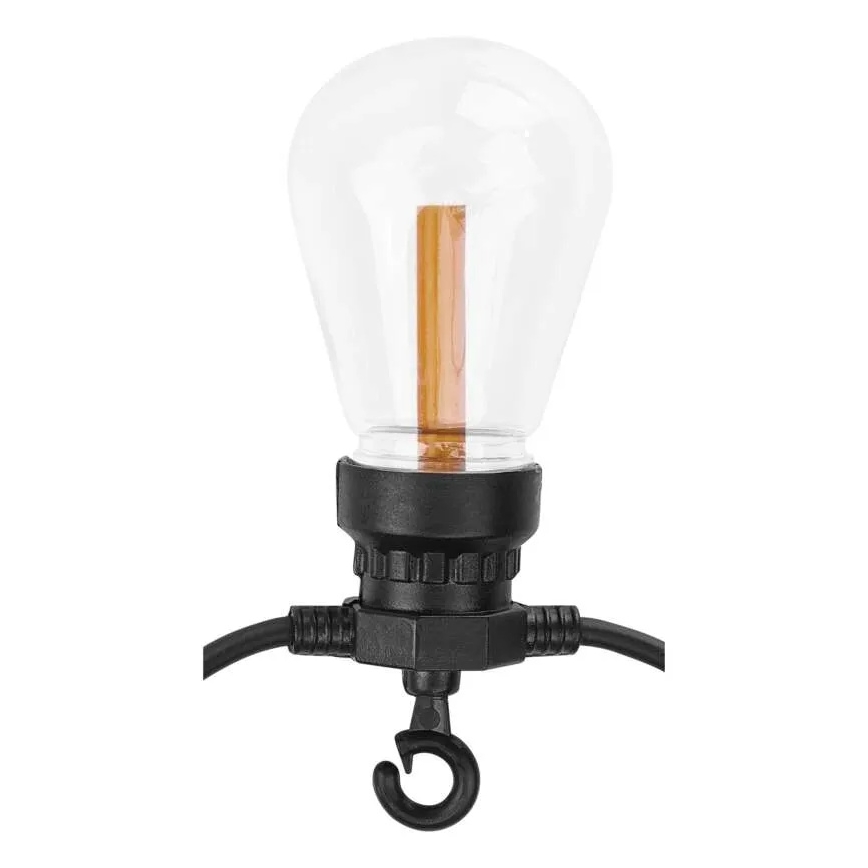 LED Solární dekorační řetěz 10xLED/0,6W/1,2V 4,5m IP44 800 mAh
