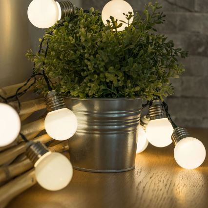 LED Solární dekorační řetěz LED/1,2V 3,8 m IP44