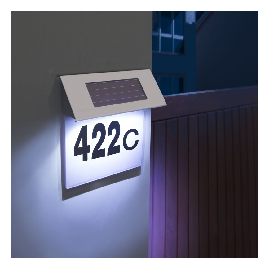 LED Solární domovní číslo LED/1,2V IP44