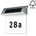 LED Solární domovní číslo LED/2x0,07W/2,4V IP44 – FSC certifikováno