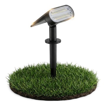 LED Solární lampa 2v1 LED/3,7V 1200 mAh IP54 černá