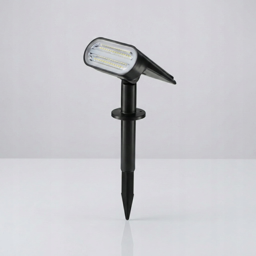 LED Solární lampa 2v1 LED/3,7V 1200 mAh IP54 černá
