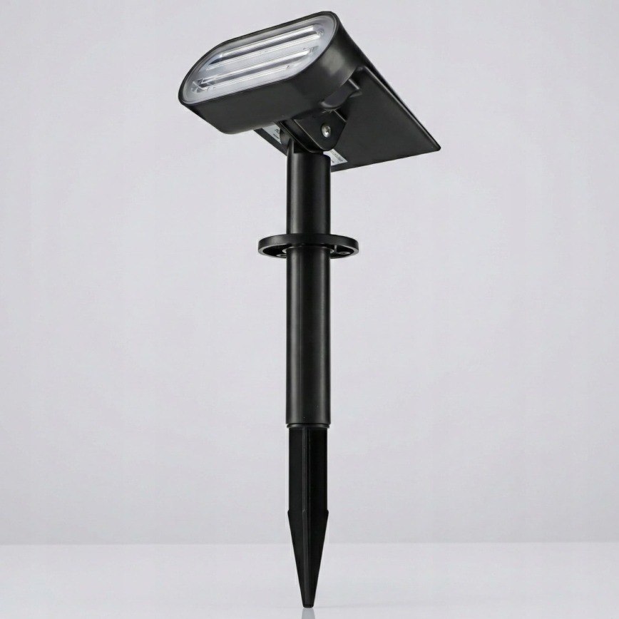 LED Solární lampa 2v1 LED/3,7V 1200 mAh IP54 černá