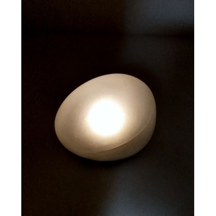 LED Solární lampa 2xLED/1,2V 300 mAh IP44 černá/bílá