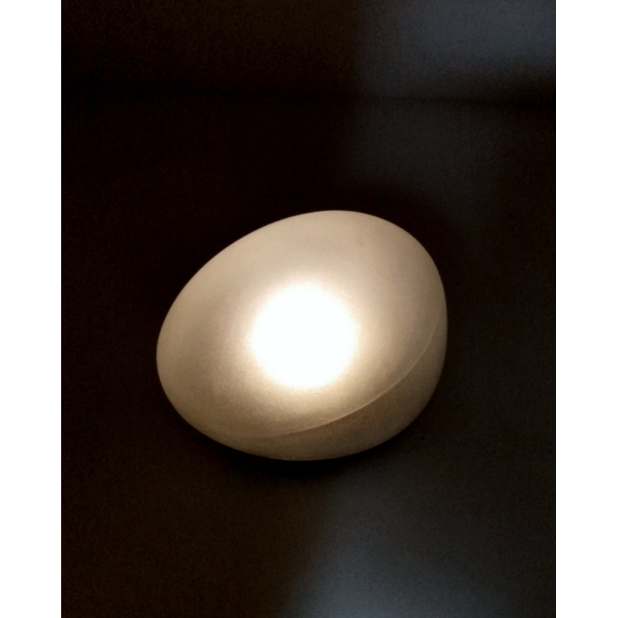 LED Solární lampa 2xLED/1,2V 300 mAh IP44 černá/bílá