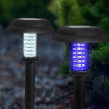 LED Solární lampa a lapač hmyzu LED/0,1W/1,2V IP44 600 mAh