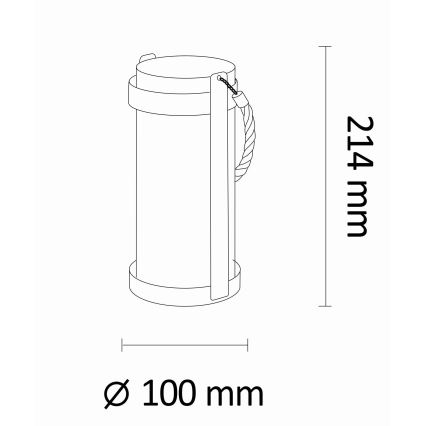 LED Solární lampa ASKOY LED/1,2V IP44