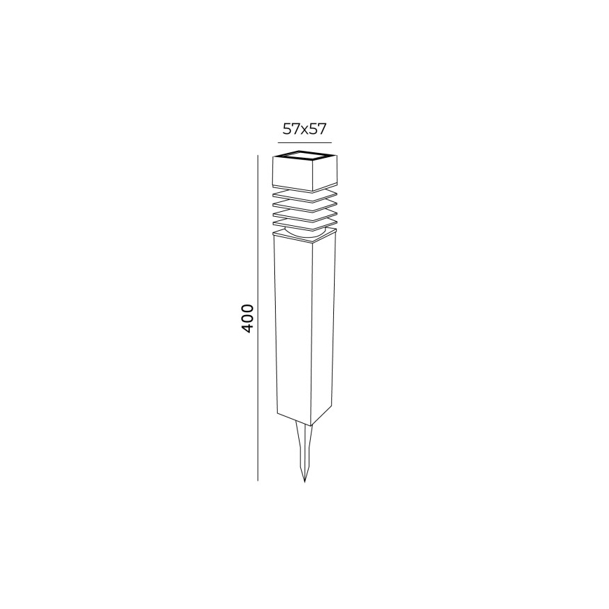 LED Solární lampa AURORA LED/1xAAA 4000K IP44 100 mAh