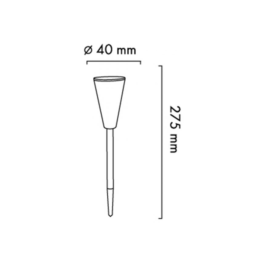 LED Solární lampa BALANCE LED/1,2V IP44 modrá
