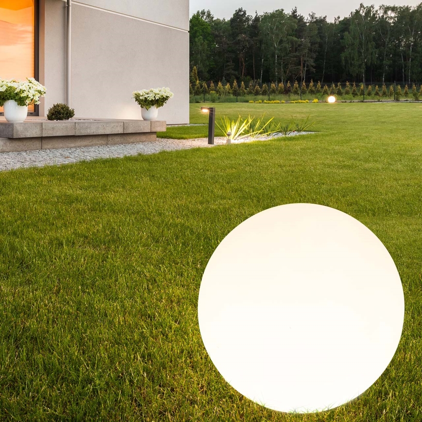 LED Solární lampa BALL LED/3,7V 2000 mAh pr. 50 cm IP65 bílá
