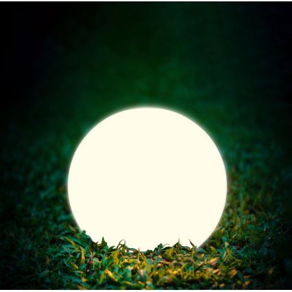 LED Solární lampa BALL LED/3,7V 2000 mAh pr. 50 cm IP65 bílá