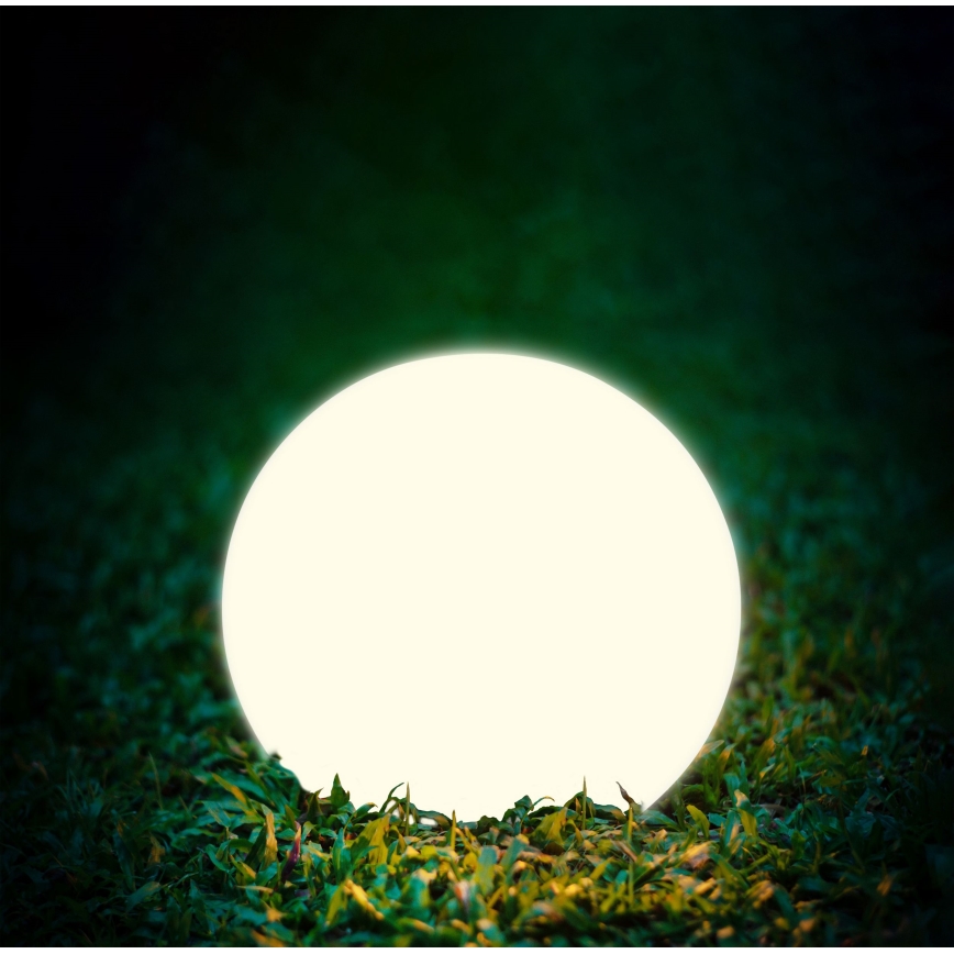 LED Solární lampa BALL LED/3,7V 2000 mAh pr. 50 cm IP65 bílá