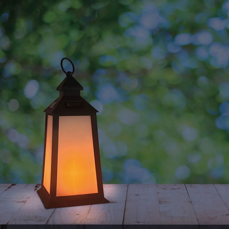 LED Solární lampa FENIX LED/1,2V 200 mAh IP44 černá