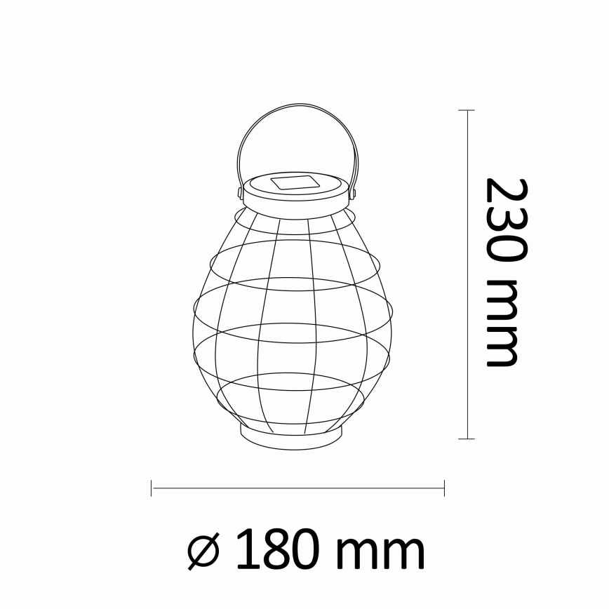 LED Solární lampa KOGE LED/1,2V 300 mAh IP44
